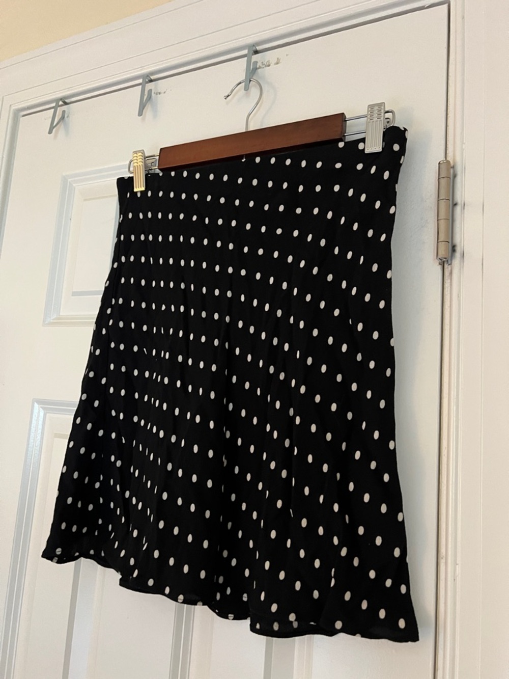 Madewell Black Polka Dot A-Line Skirt- size 2